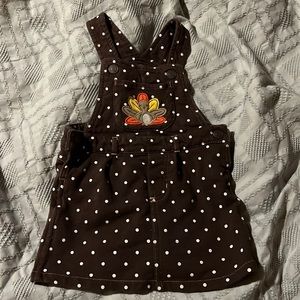 Carter’s overall turkey dress 12 months EUC